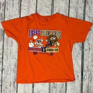 Clemson Tigers vs Georgia Tech 2013 NCAA Collegiate Crewneck Football Tshirt